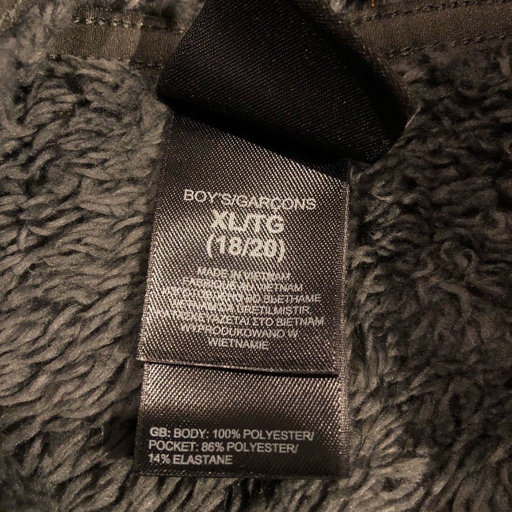 The North Face Olive and Charcoal Fleece Jacket NWOT - Picture 6 of 6